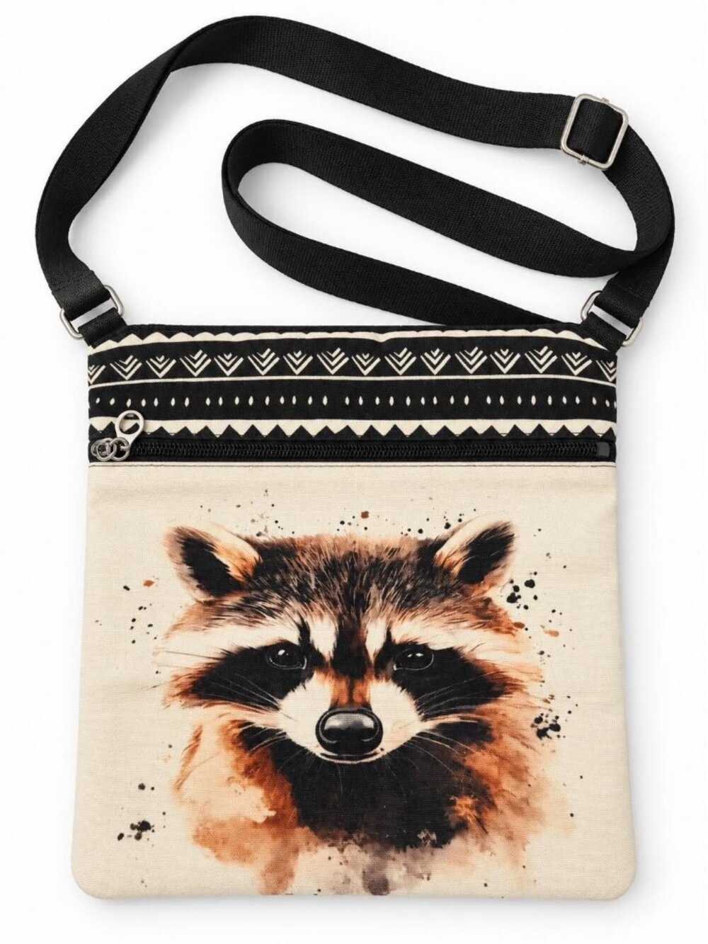 Raccoon Face Crossbody Phone Bag